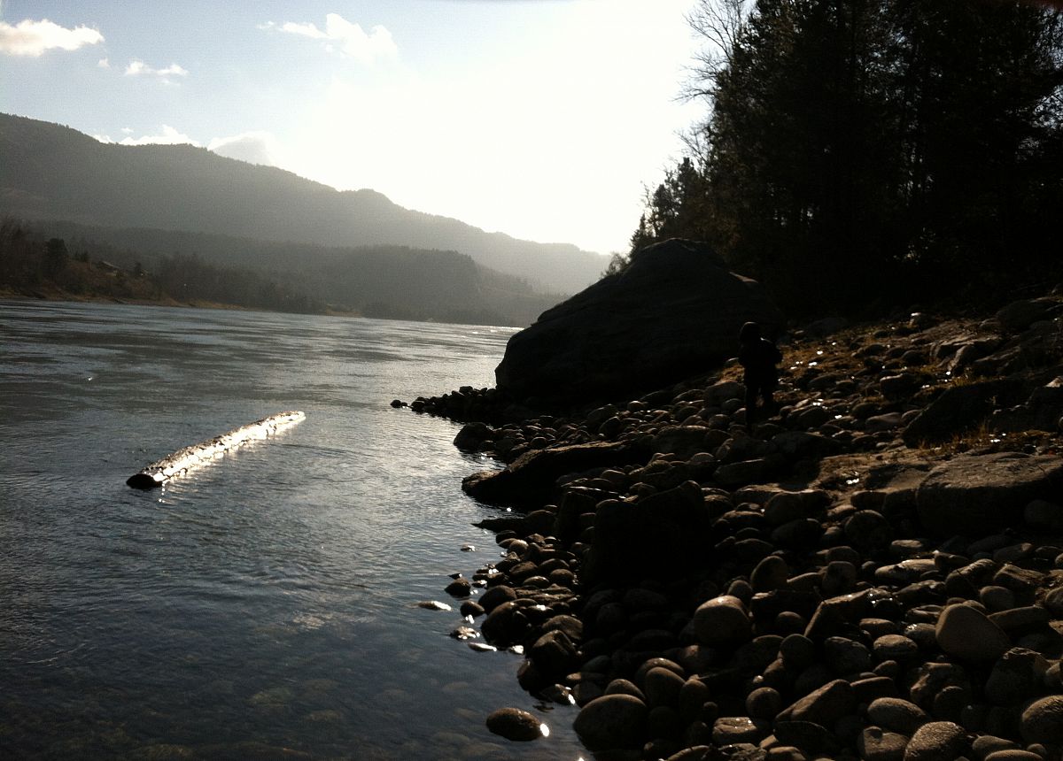 Columbia River in front of Aaron and Leanne's place - from the Castlegar Fall 2012 photo gallery.