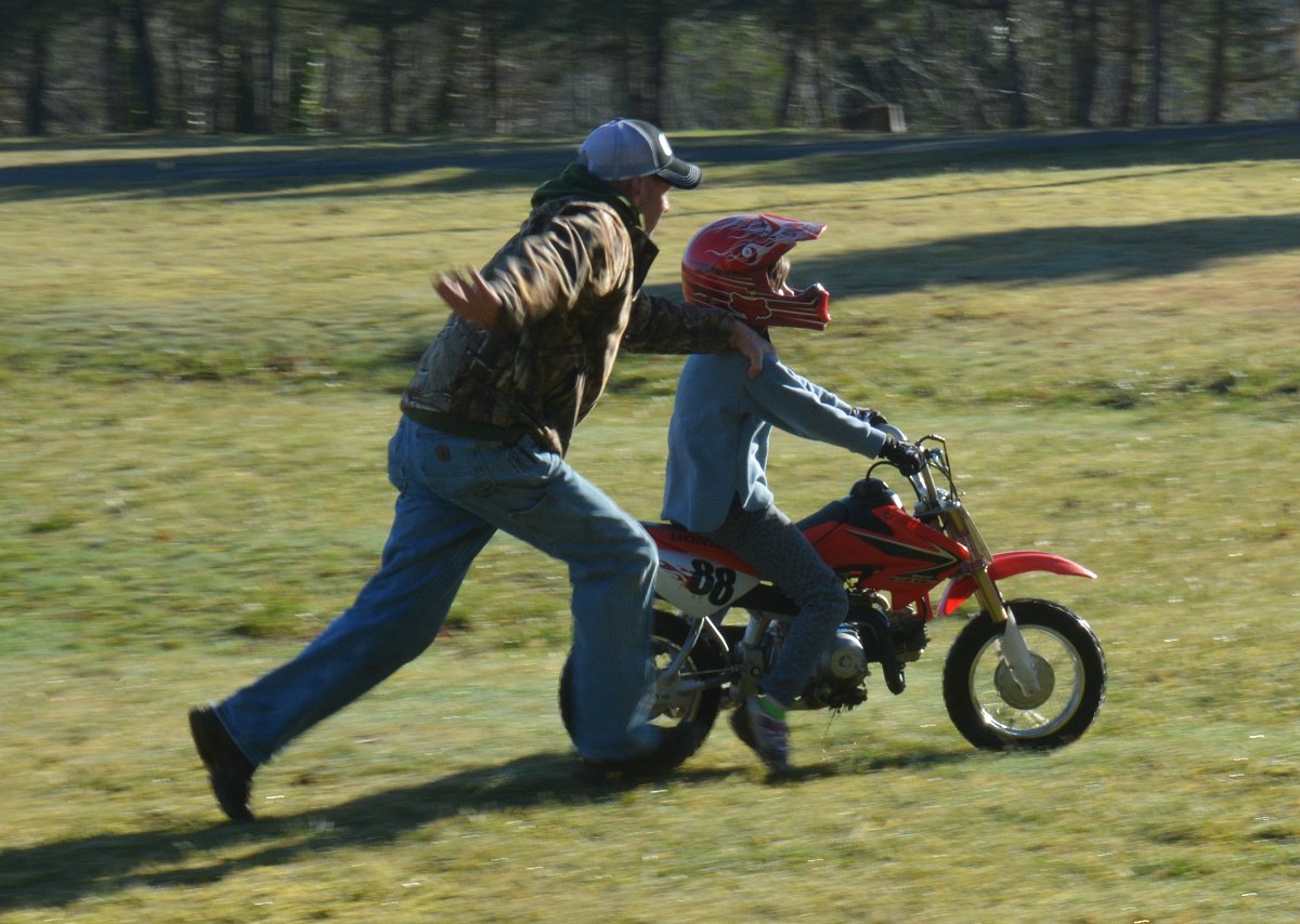 Not too much throttle! - from the Dirt Biking with Miriam and Rodney photo gallery.