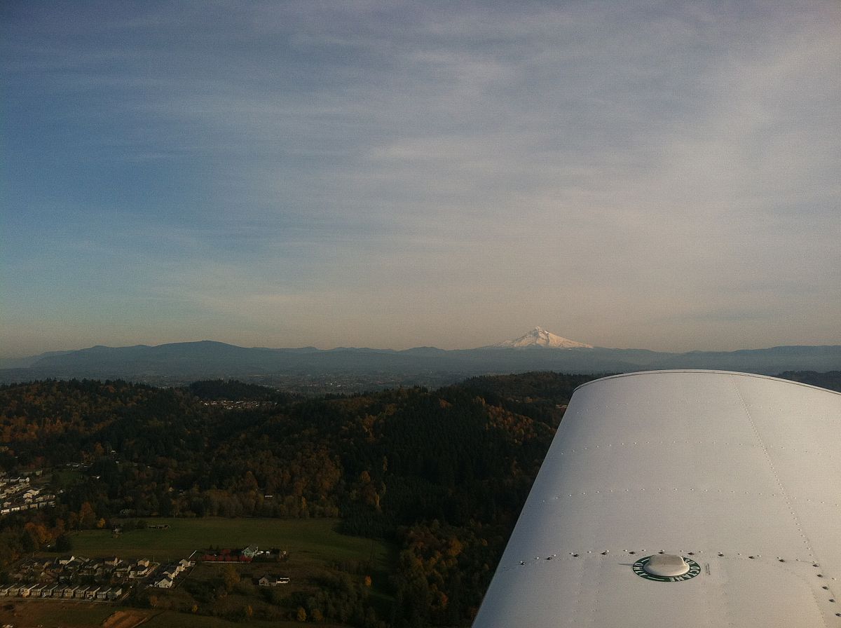 Happy Valley off the right wing, returning to Troutdale - from the Flying to Mulino Nov 2011 photo gallery.