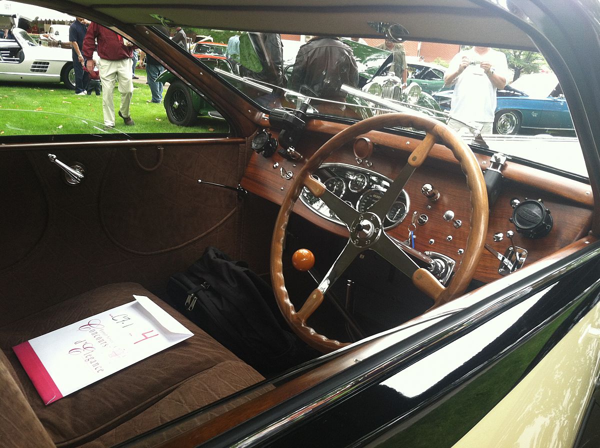 Bugatti Type 50 interior - from the Forest Grove Concours d'Elegance 2012 photo gallery.