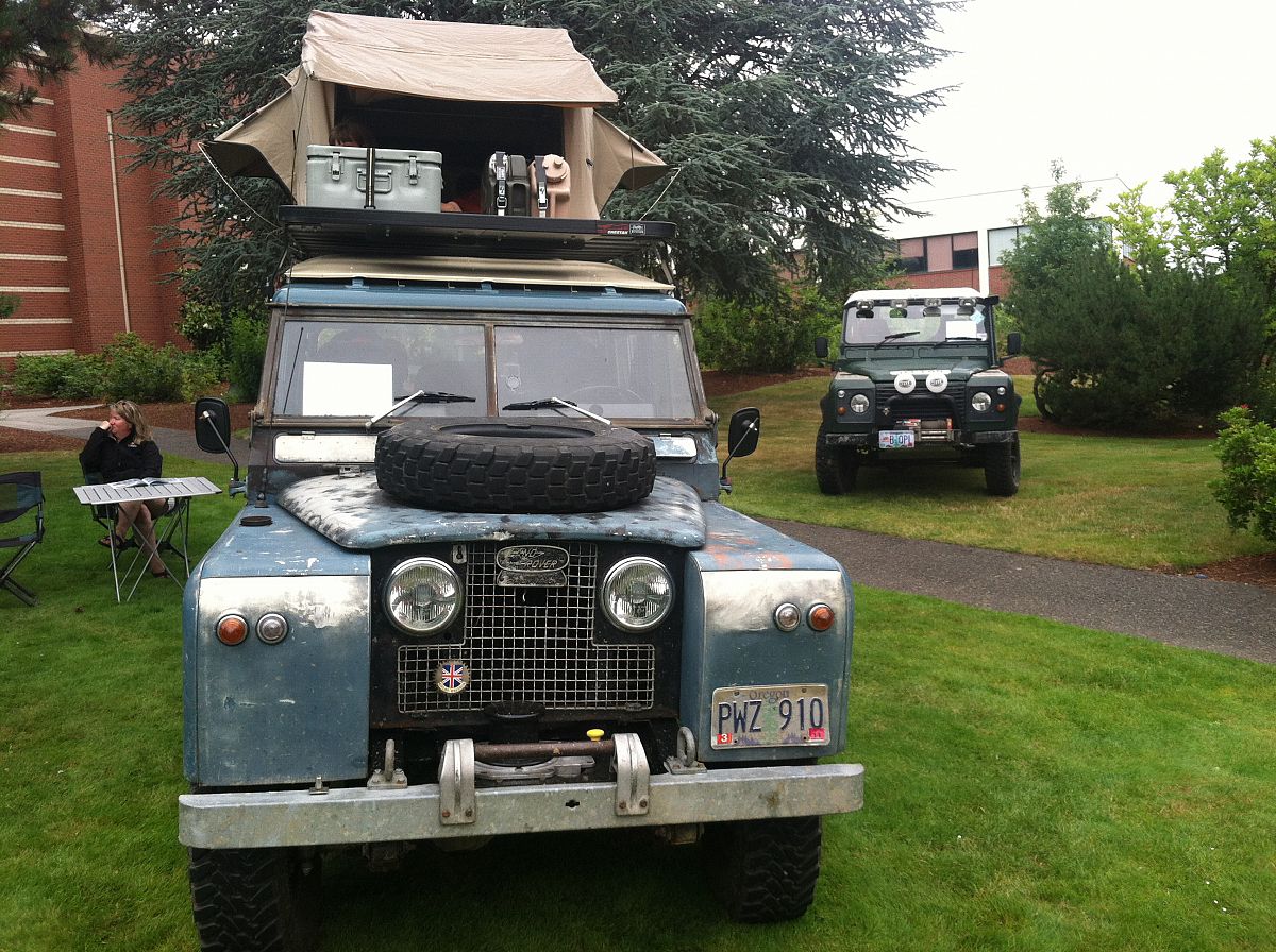 Land Rovers (Keith Martin's D90 in the back) - from the Forest Grove Concours d'Elegance 2012 photo gallery.