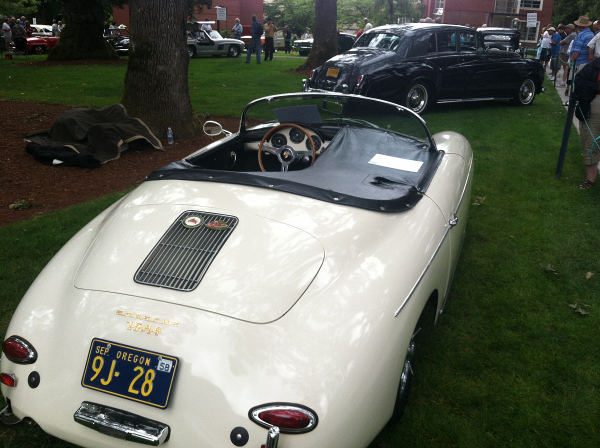 Porsche Speedster, Bentley in background - from the Forest Grove Concours d'Elegance 2012 photo gallery.