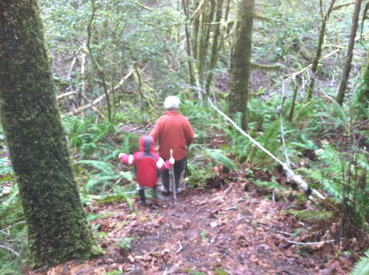Hiking with Grandpa - from the January 2012 at the Cottams photo gallery.
