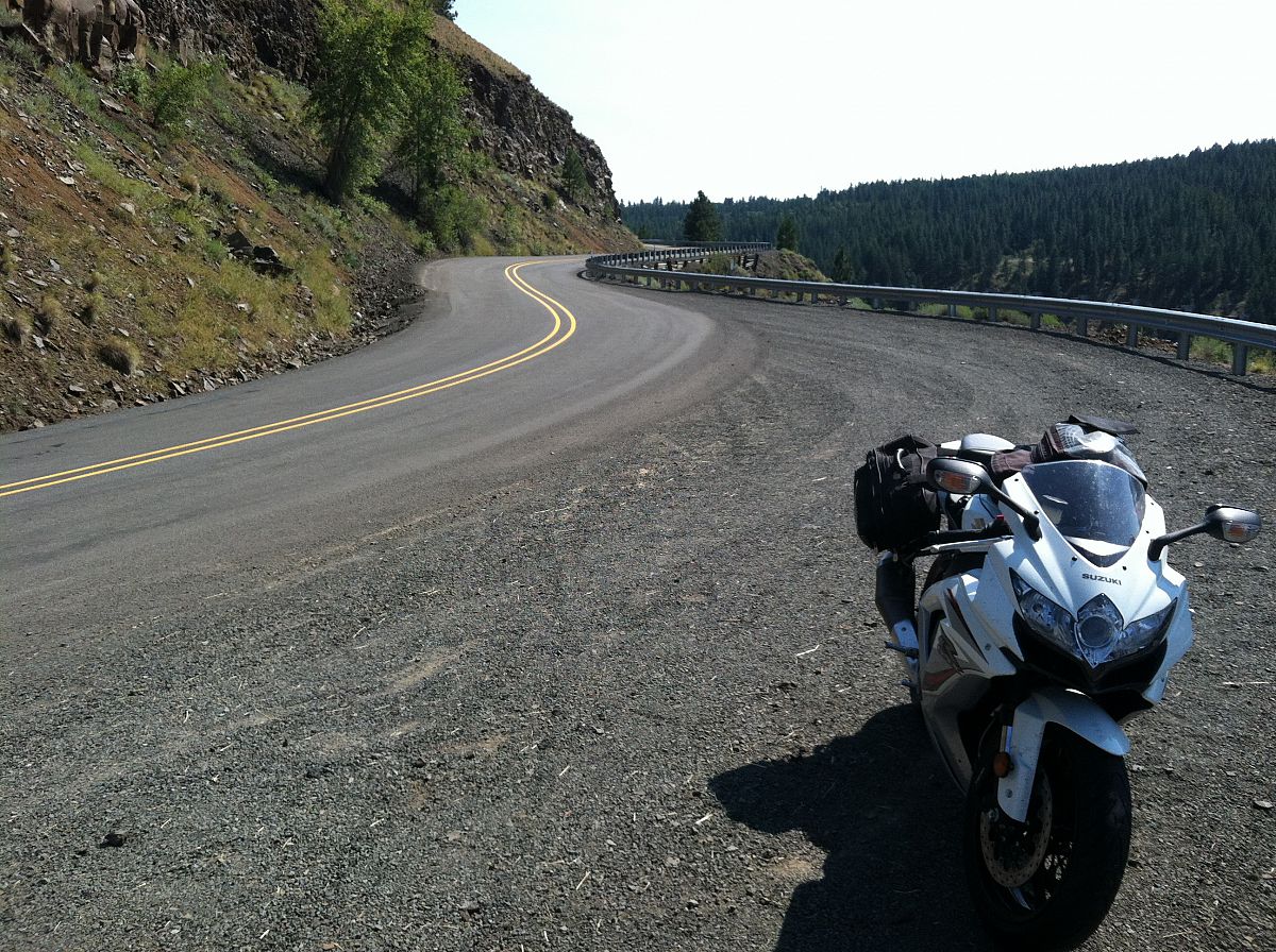 Start of Rattlesnake Road - from the Motorcycle summer trip 2012 photo gallery.