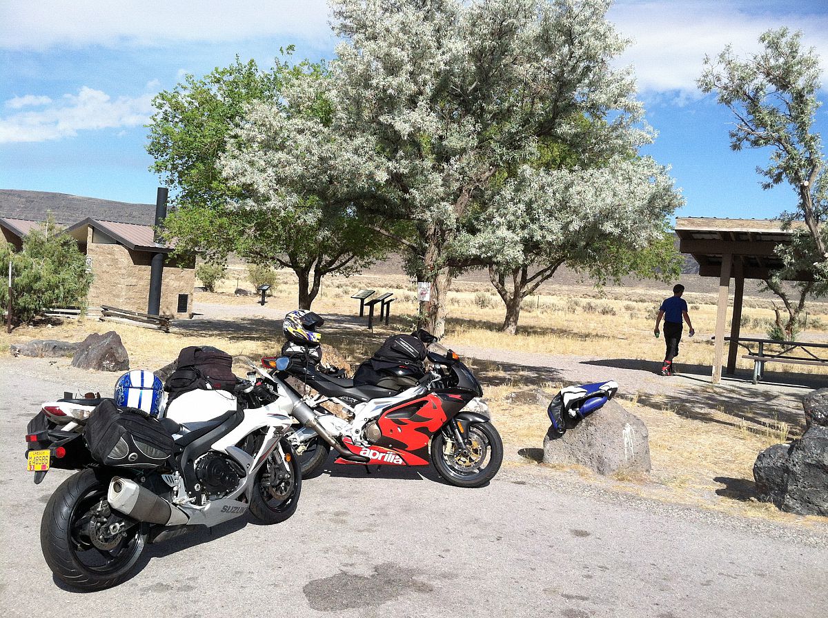 Taking a break between Reno and Burns - from the Motorcycle summer trip 2012 photo gallery.