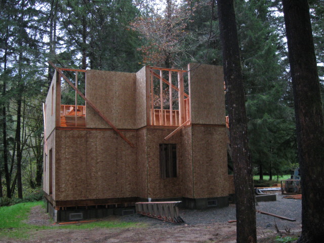 North side of the house - from the New house construction November 2014 photo gallery.