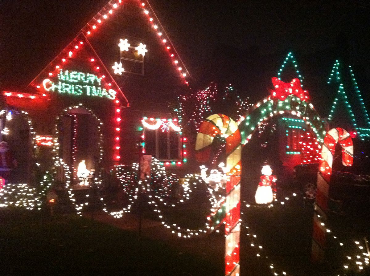 Lights, lights, and more lights - from the Peacock Lane 2012 photo gallery.