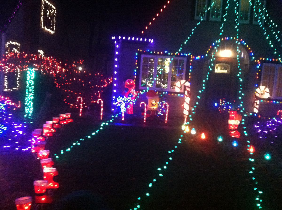 Lights, lights, and more lights - from the Peacock Lane 2012 photo gallery.