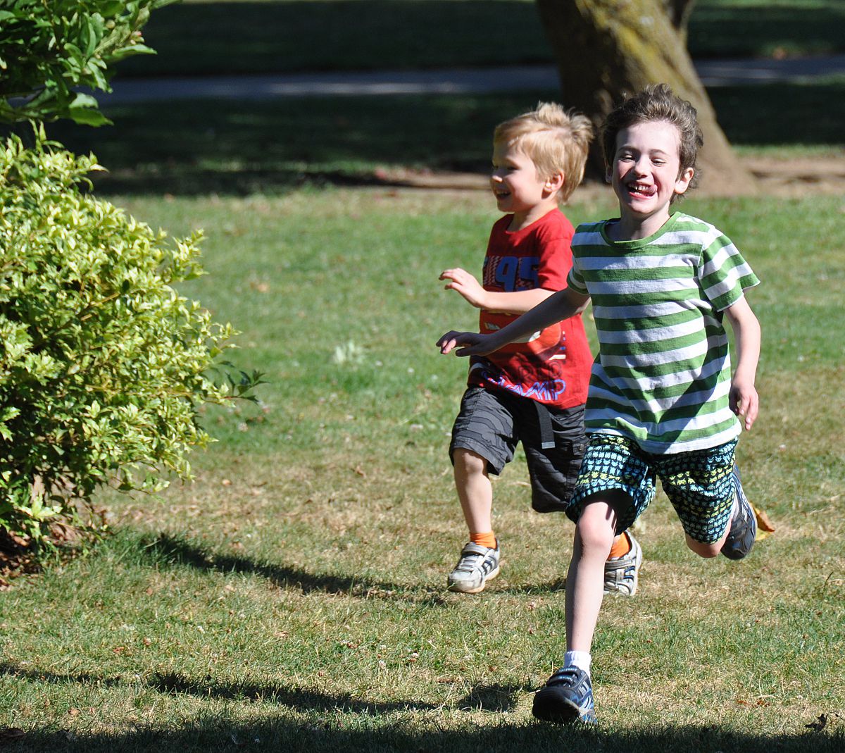Running, running, running - from the Preschool graduation party photo gallery.