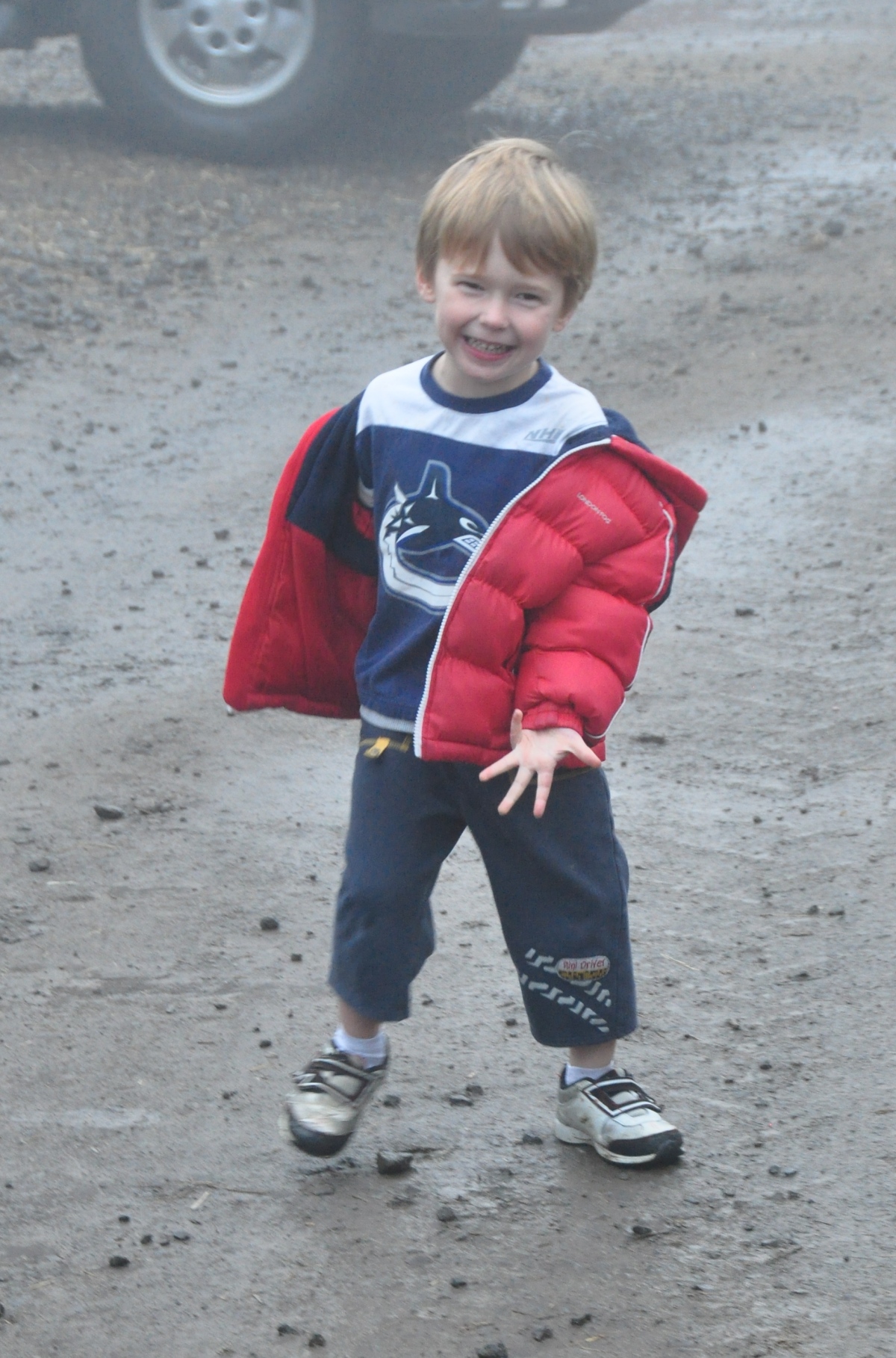 A boy who likes to stomp in the mud - from the Pumpkin Adventures 2011 photo gallery.