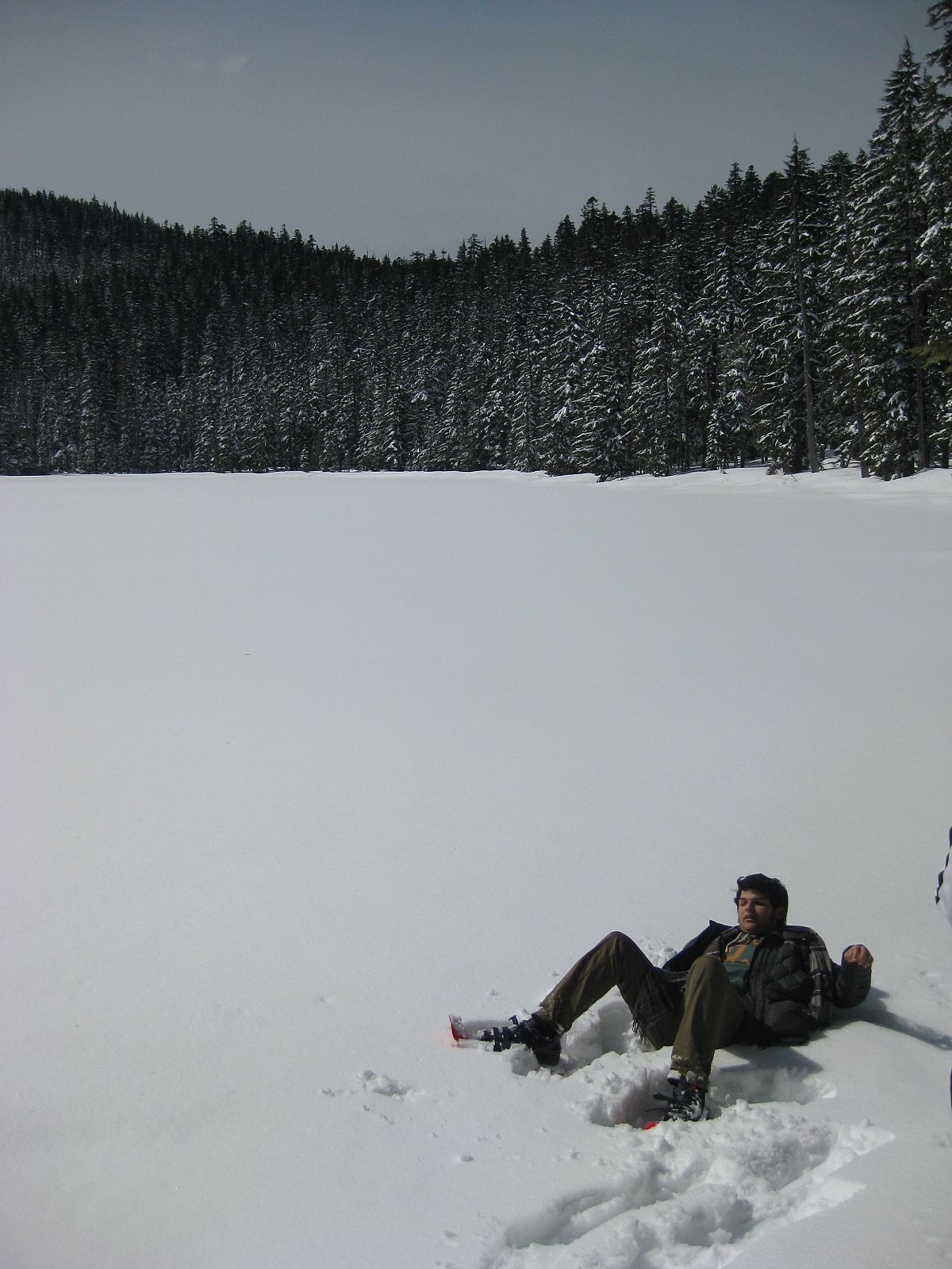 Chilling out on the lake - from the Snowshoe Trip to Twin Lake 2013 photo gallery.